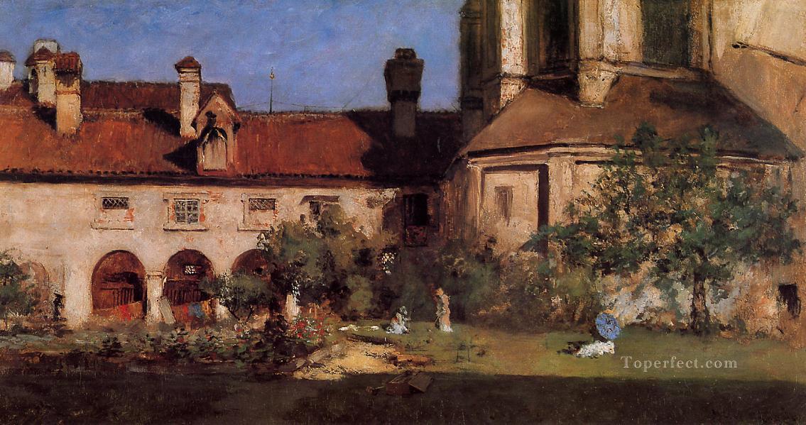 The Cloisters William Merritt Chase Oil Paintings